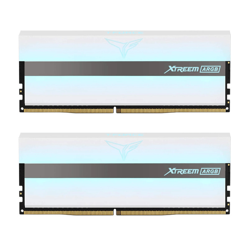 Team Group T-Force Xtreem ARGB 64GB(2x32GB ) DDR4 3600Mhz - White - الذاكرة العشوائية